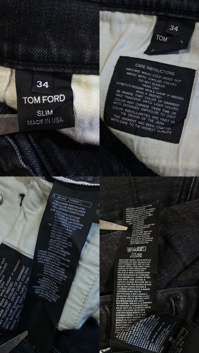 Tom Ford Tom Ford Slim Fit Button Closure Selvedge Denim Jeans Size US 34 / EU 50 - 22 Thumbnail
