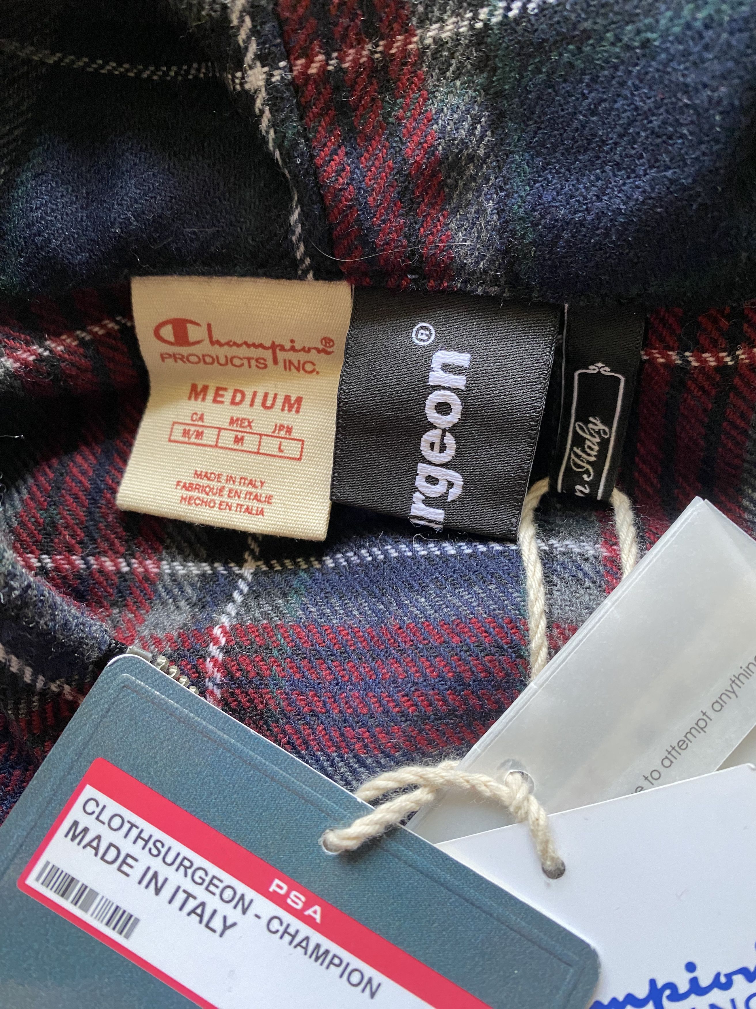 Champion × clothsurgeon Champion X Clothsurgeon Half Zip Hooded Sweatshirt Size US M / EU 48-50 / 2 - 7 Thumbnail