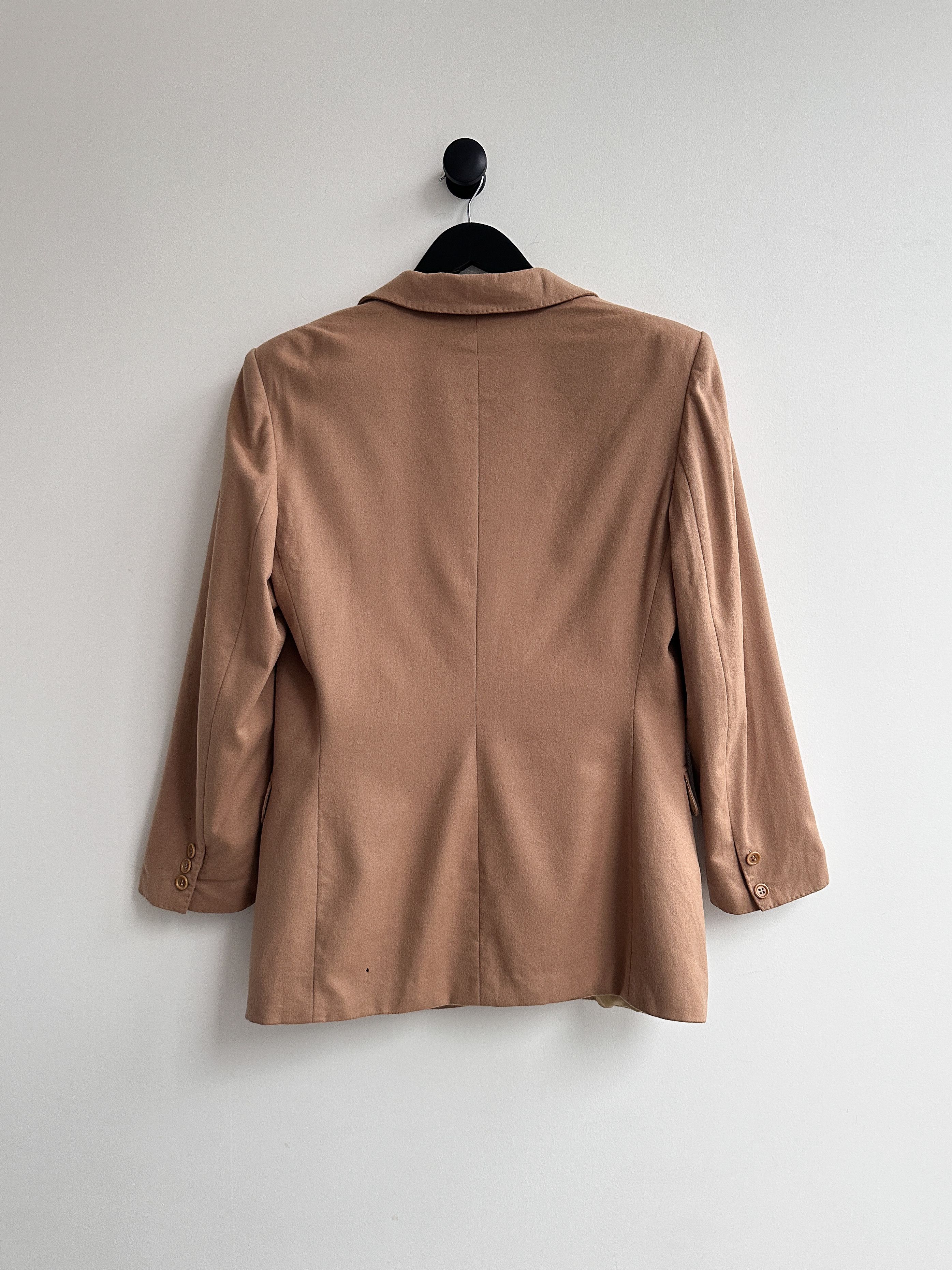 Max Mara Max Mara Beige Blazer Jacket Size L / US 10 / IT 46 - 2 Thumbnail