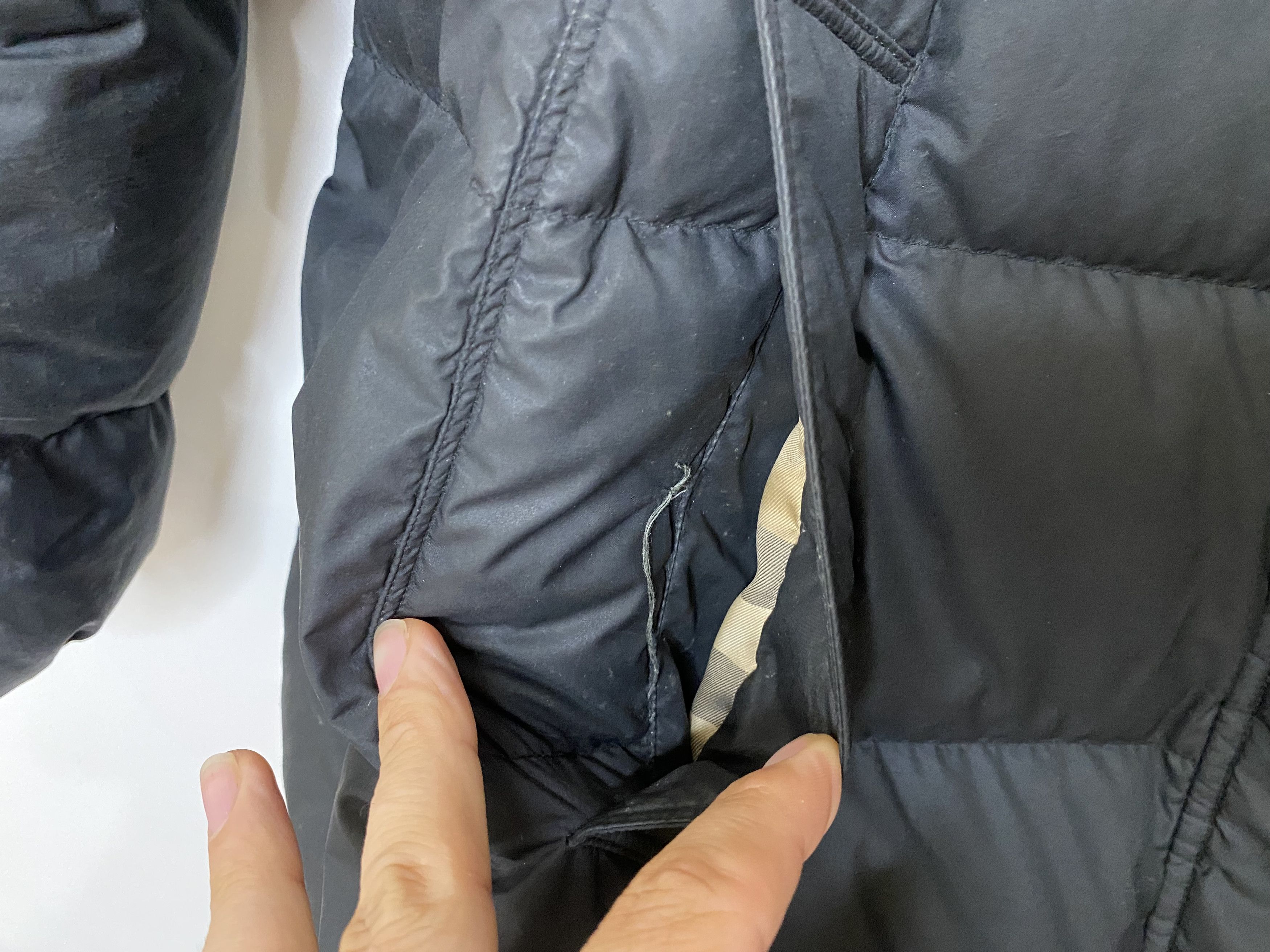 Burberry × Vintage BURBERRY DOWN COAT JACKET BLACK WOMEN SIZE M Size M / US 6-8 / IT 42-44 - 7 Thumbnail