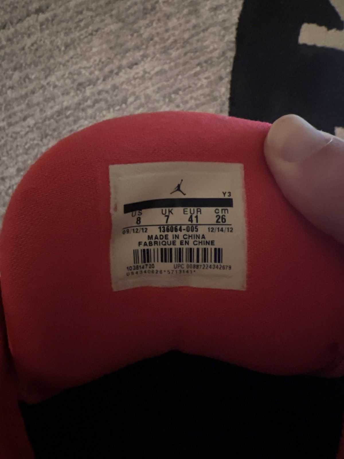 Jordan Brand Jordan retro 3 “Crimson” Size US 8 / EU 41 - 6 Thumbnail
