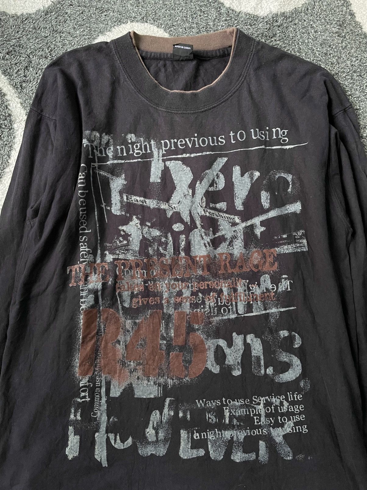 If Six Was Nine × Japanese Brand × Le Grande Bleu (L.G.B.) COLLINS JAPANESE POEM LONG SLEEVE Size US XL / EU 56 / 4 - 3 Thumbnail