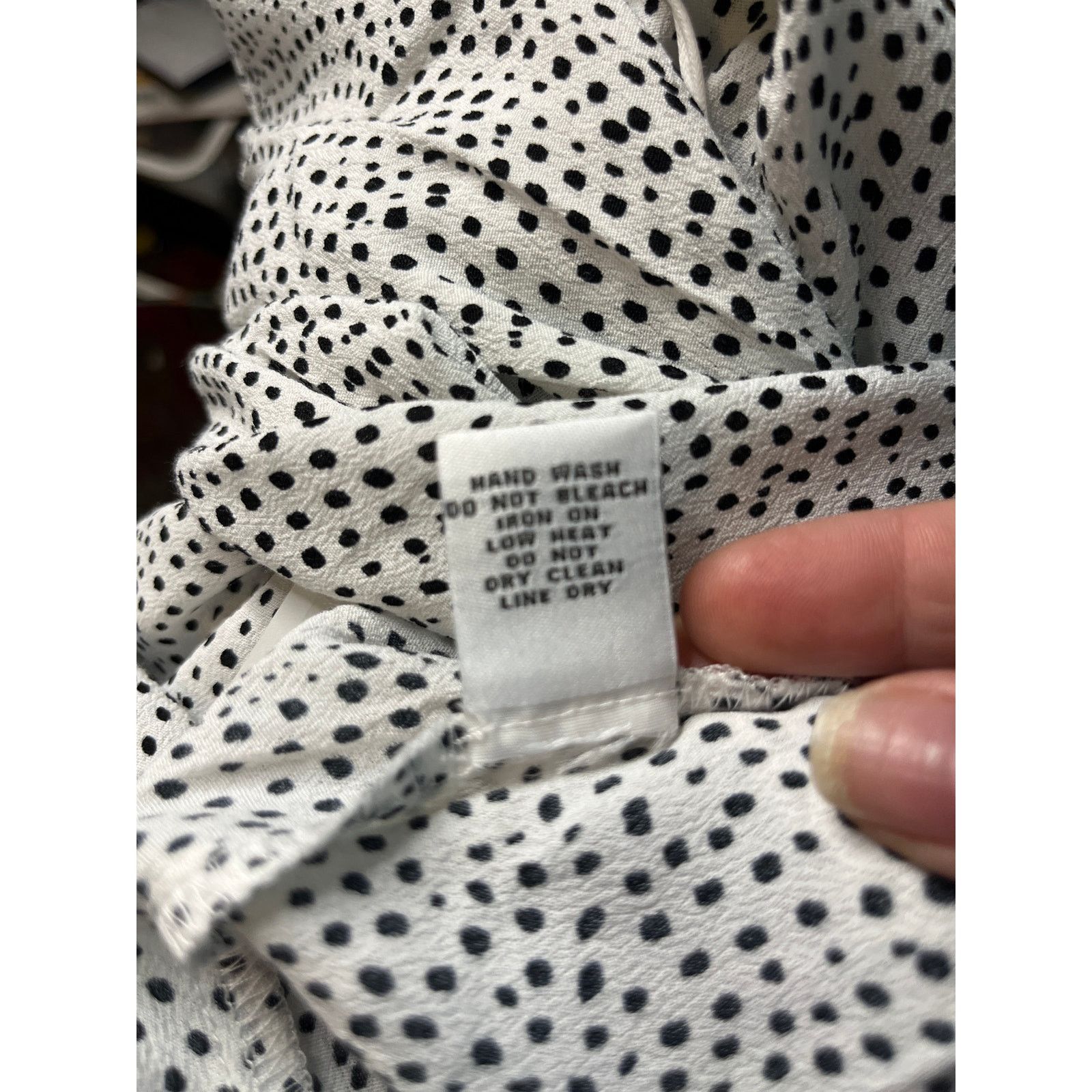 Habitat Habitat polka dot Tie Sleeve Button Up Top Size M 33808 Size M / US 6-8 / IT 42-44 - 7 Thumbnail