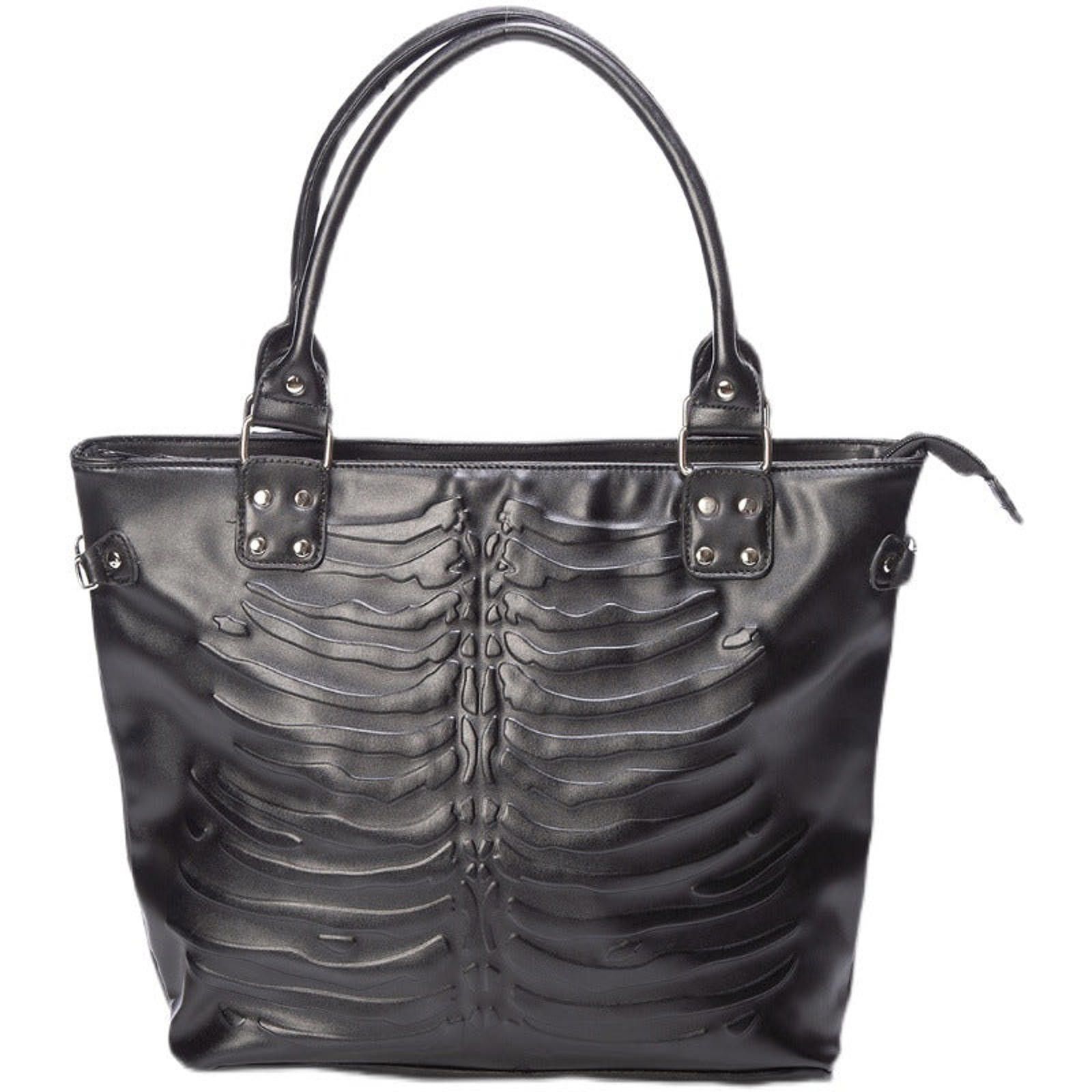 Japanese Brand Gothic Skull Embossed Shoulder Bag Size ONE SIZE - 5 Thumbnail