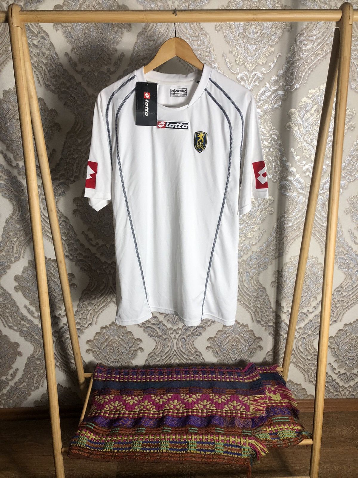 Lotto Sport VINTAGE LOTTO FC SOCHAUX FRANCE RETRO SOCCER JERSEY Y2K 90s Size US XXL / EU 58 / 5 - 1 Thumbnail