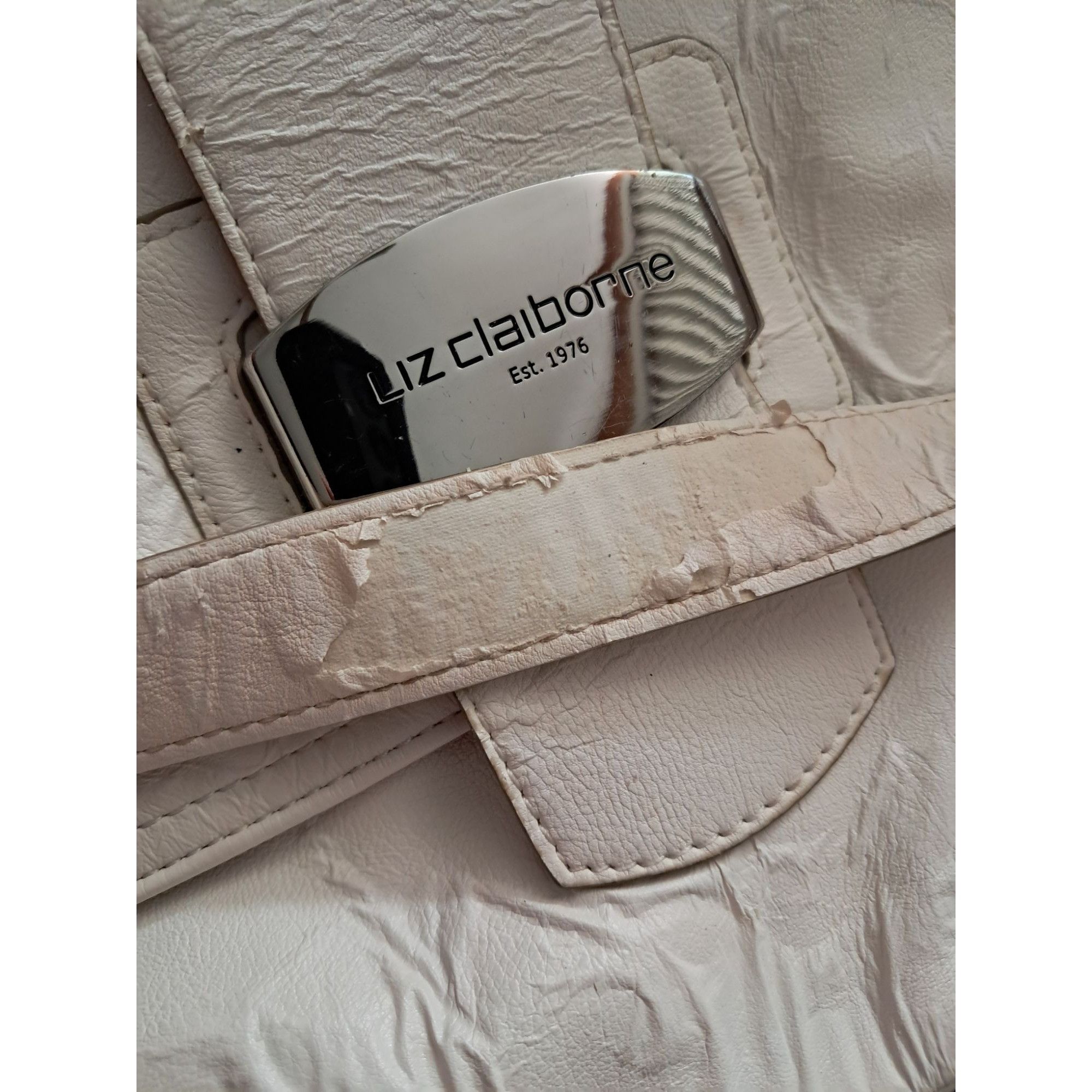 Other Liz Claiborne White Faux Leather Shoulder Bag Size ONE SIZE - 15 Thumbnail