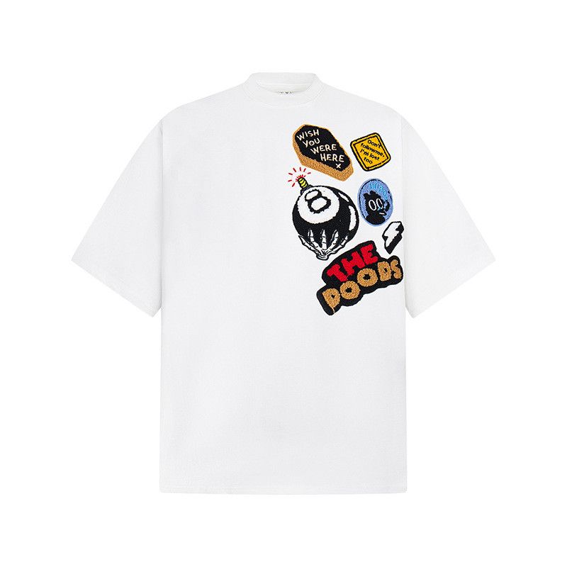 Japanese Brand American Street Billiard Embroidered T-shirt for Men Size US M / EU 48-50 / 2 - 1 Thumbnail