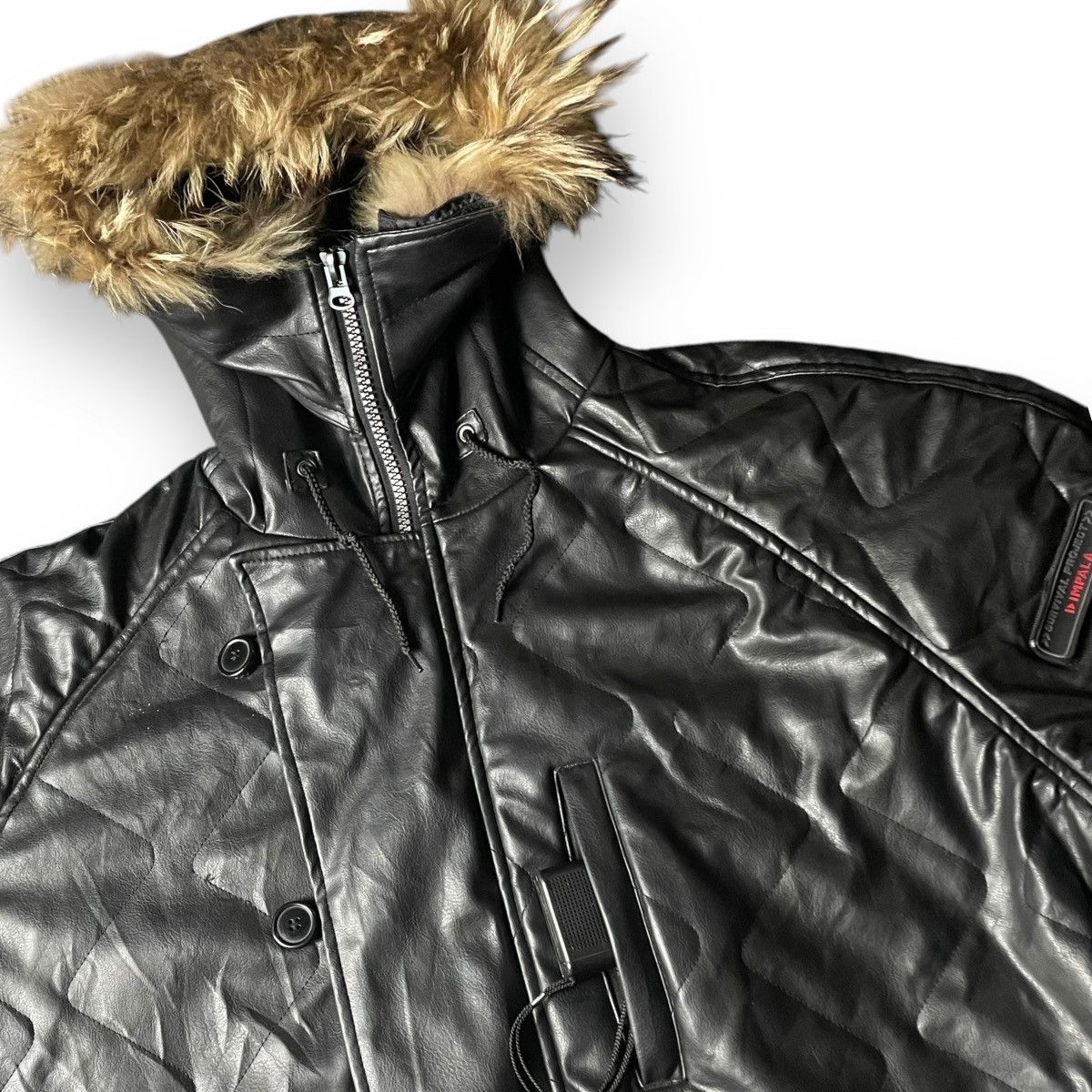 If Six Was Nine 🇯🇵 IMPALA SURVIVAL PROJECT ZIPPER FUR HOODIE JACKET Size US XL / EU 56 / 4 - 4 Thumbnail