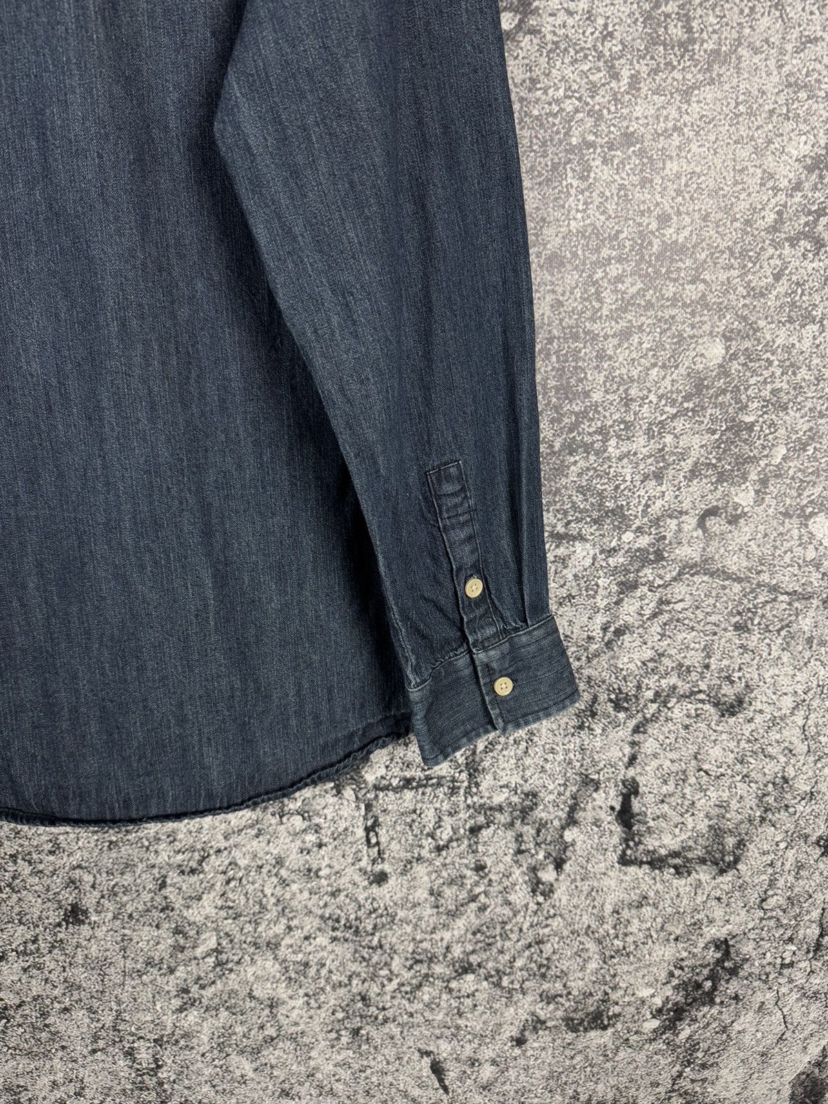 Folk Men’s FOLK Long Sleeve Denim Shirt Button Up Casual Size 4 Size US L / EU 52-54 / 3 - 14 Thumbnail