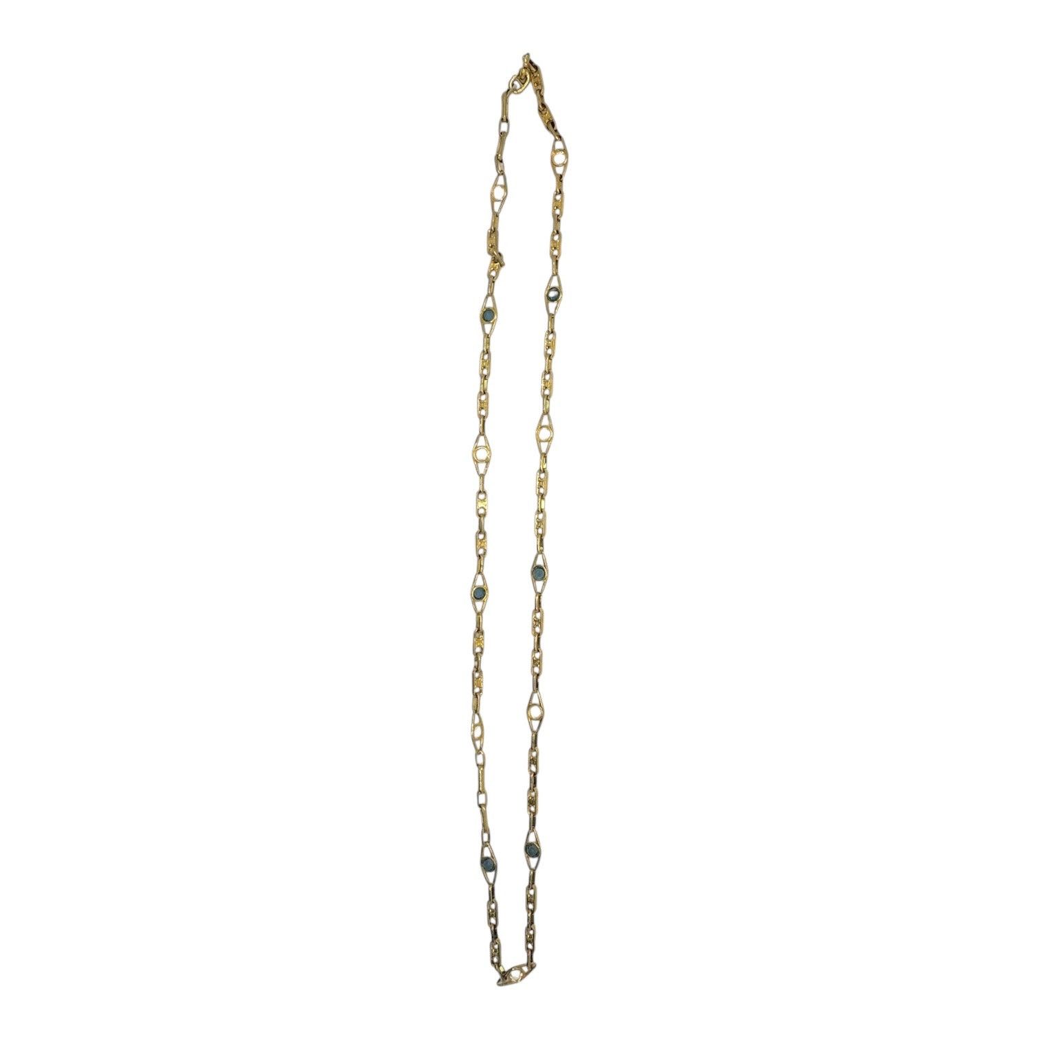 Celine Celine Vintage Crystal Triomphe Link Necklace Size ONE SIZE - 5 Thumbnail