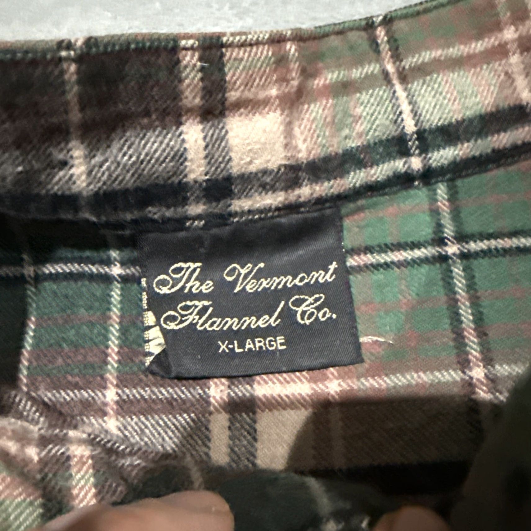 CO Vermont Flannel Co Mens XL Plaid Flannel Henley Long Sleeve Shirt USA Made Size US XL / EU 56 / 4 - 3 Thumbnail