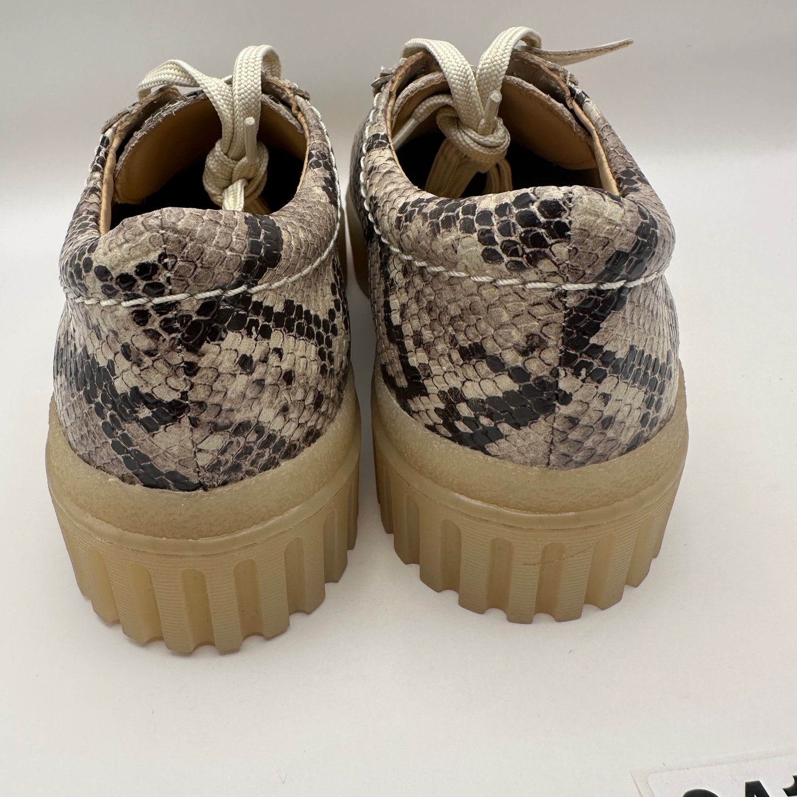 Clarks CLARKS Women's 6.5 MAYHILL WALK Gray/Snake Leather Platform Size US 6.5 / IT 36.5 - 7 Thumbnail