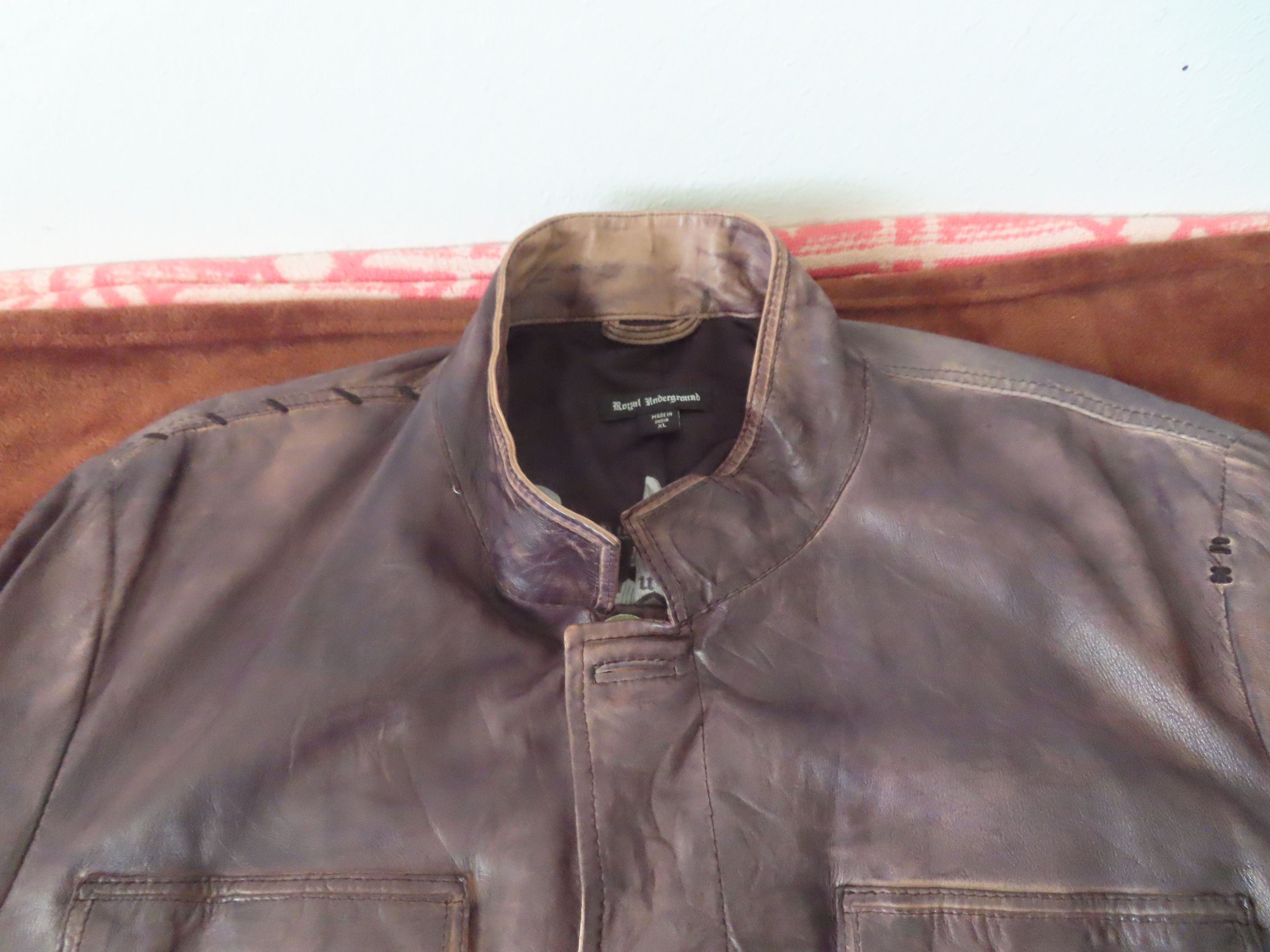 Royal Underground × Vintage Royal Underground Leather Jacket RARE Size US XL / EU 56 / 4 - 6 Thumbnail