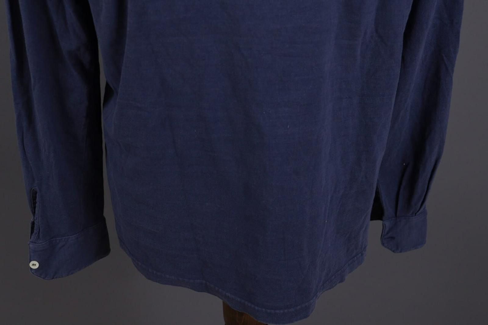 Eleventy Eleventy Blue Summer Long Sleeve Polo Shirt Size 3XL Size US XXL / EU 58 / 5 - 10 Thumbnail