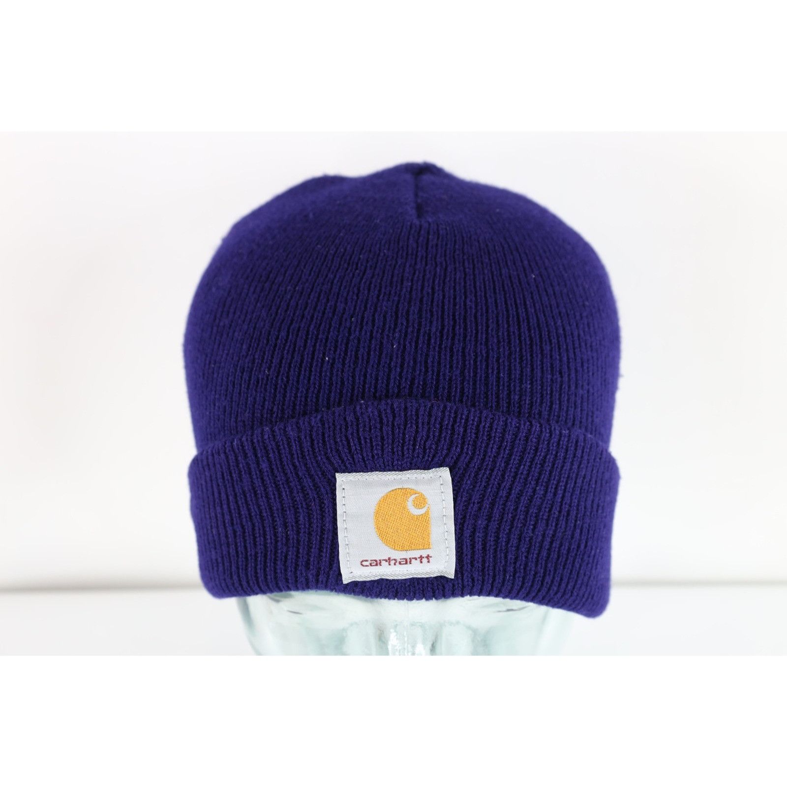 Carhartt Vintage 90s Carhartt Faded Spell Out Knit Winter Beanie Hat Size ONE SIZE - 1 Thumbnail