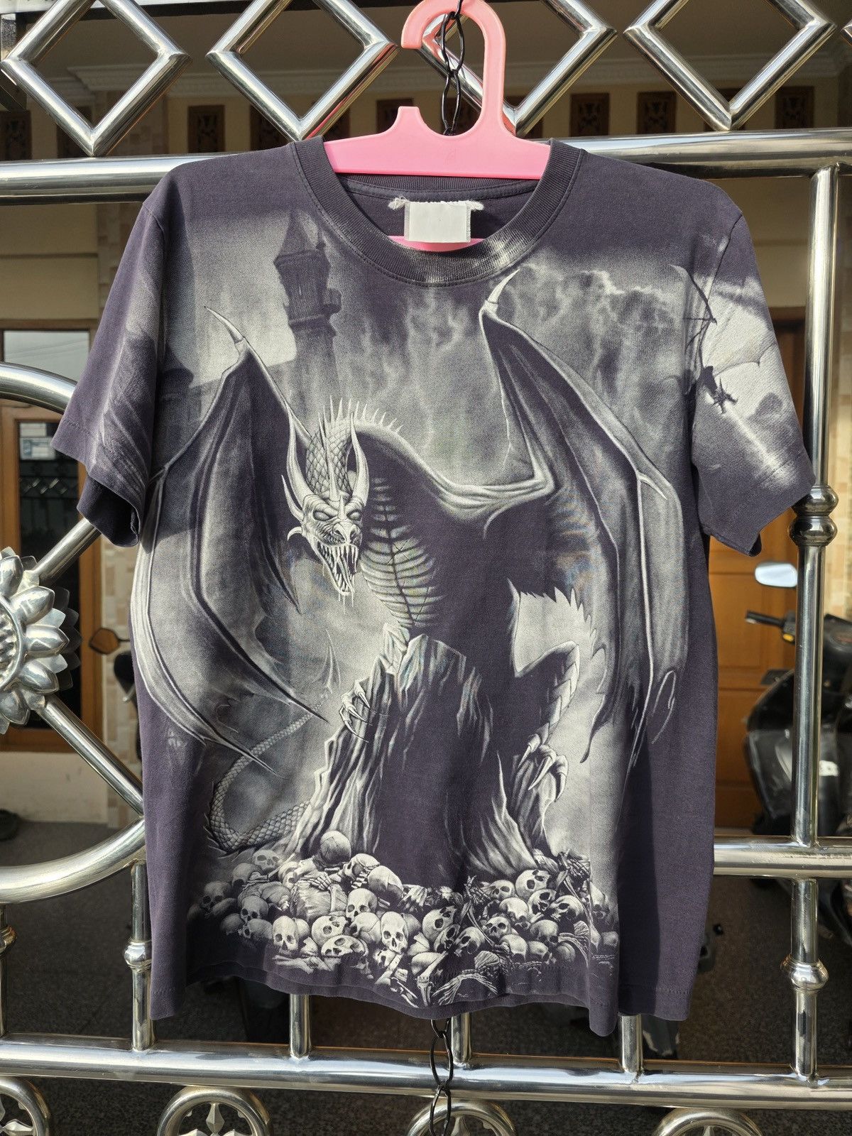 Vintage Vintage Y2K Gothic Dragon Castle Double Sided AOP Size US M / EU 48-50 / 2 - 1 Thumbnail