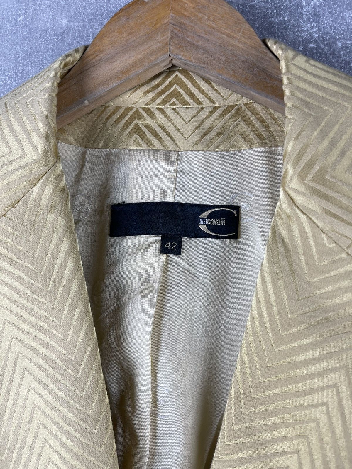 Just Cavalli Just Cavalli Tailored Jacket and Pants Suit Late 2000s Gold Size M / US 6-8 / IT 42-44 - 6 Thumbnail