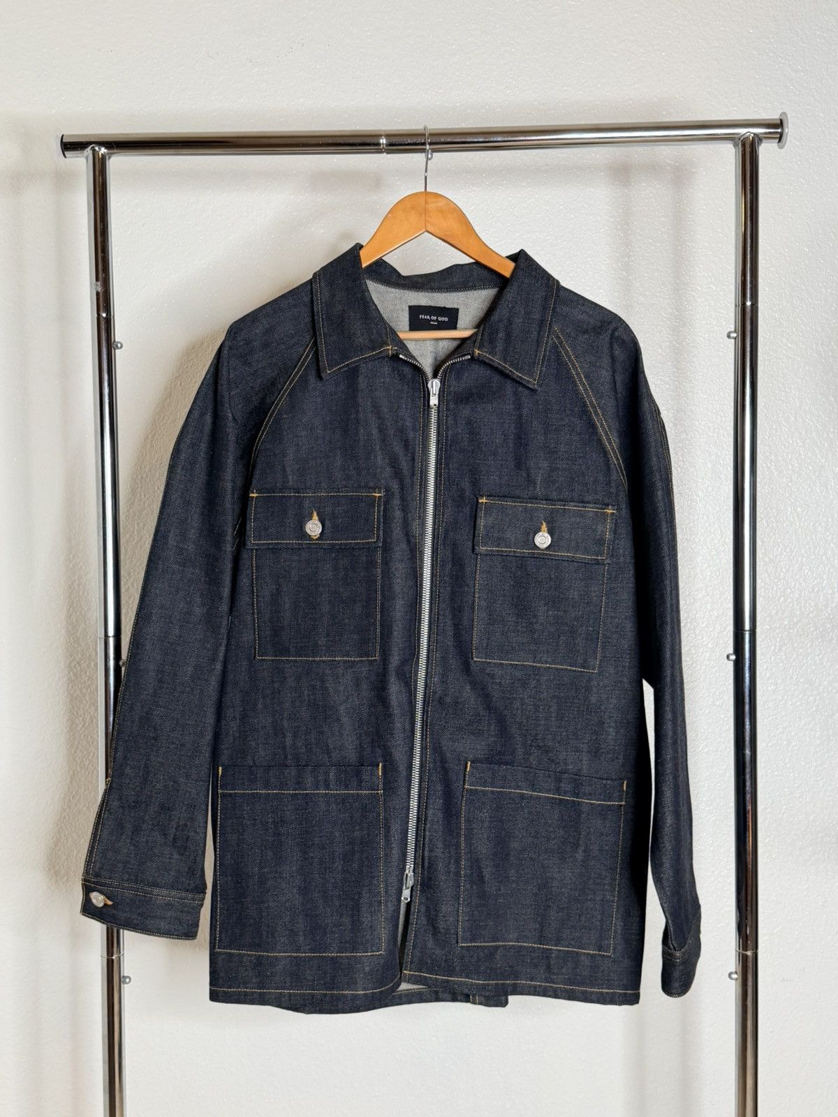 Fear of God Fear of God Selvedge Denim Jacket Size US M / EU 48-50 / 2 - 1 Thumbnail