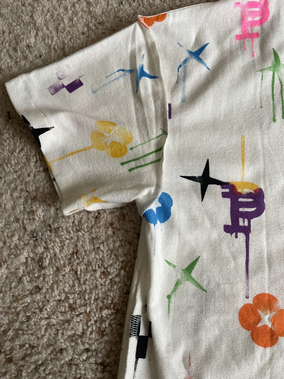 Purple Purple Brand Painted Monogram T-Shirt Size US S / EU 44-46 / 1 - 14 Thumbnail