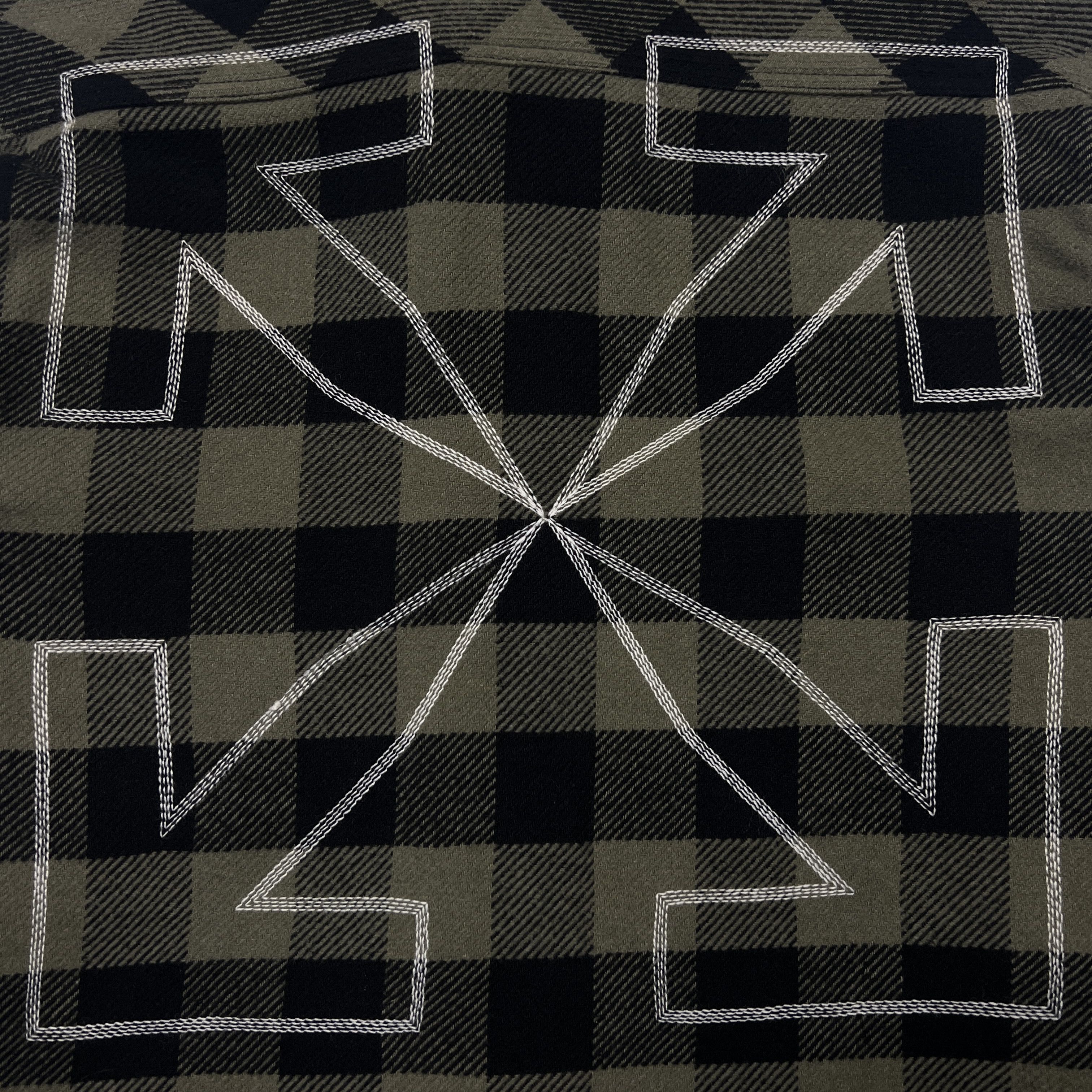 Off-White Off-White Arrow Flannel Button Up Long Sleeve Shirt Size US M / EU 48-50 / 2 - 3 Thumbnail