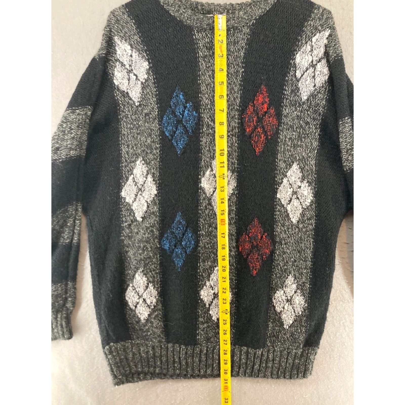 Vintage VINTAGE Cellini Sweater XL Black Solid Crew Neck Pullover Mens Dad Theme Regular Fit Size US XL / EU 56 / 4 - 3 Thumbnail