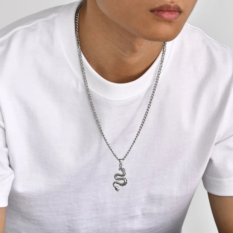 Jewelry Rock Punk Dragon Necklaces Size ONE SIZE - 3 Thumbnail