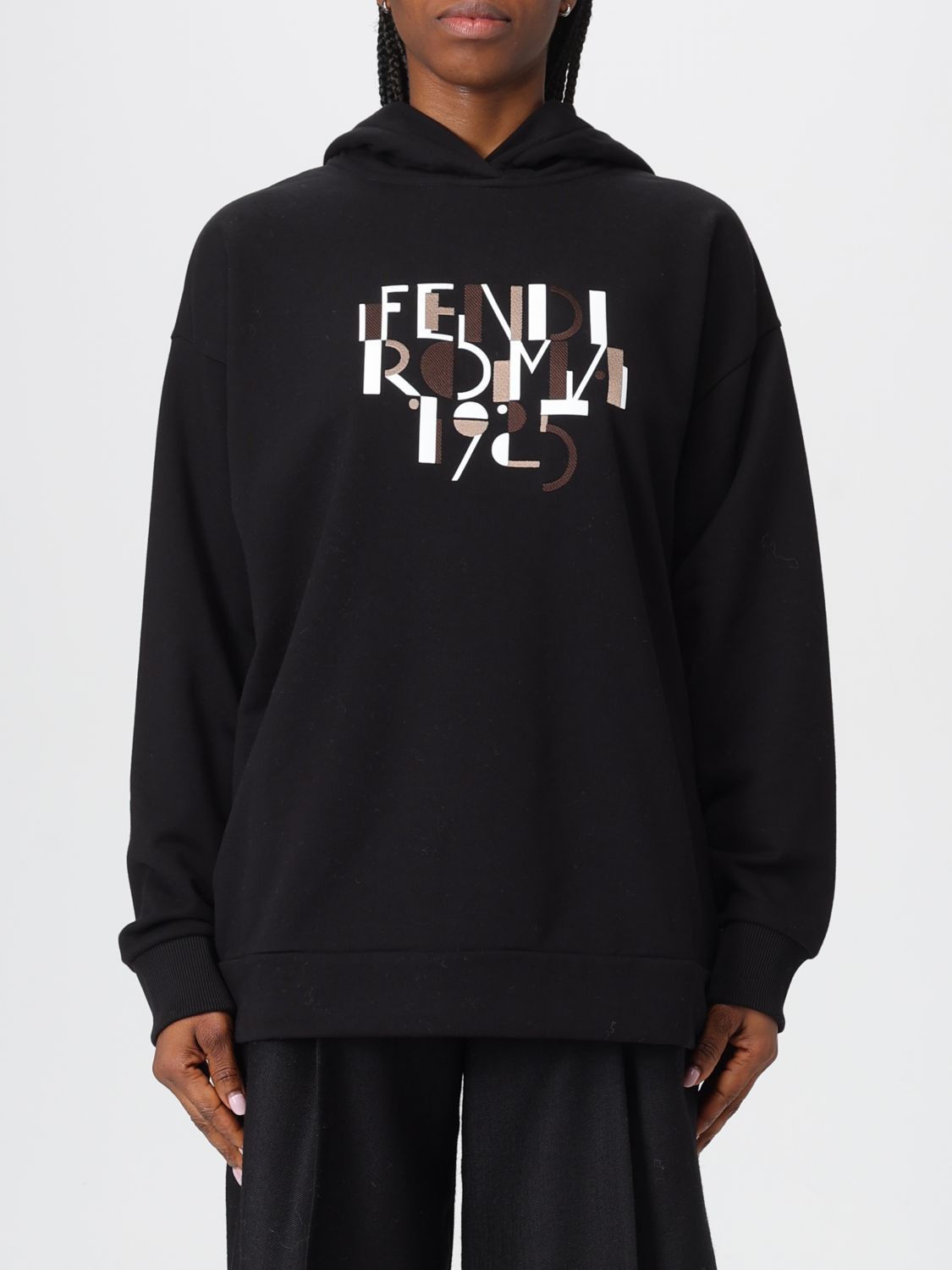 Fendi Fendi Sweatshirt Woman Black Size S / US 4 / IT 40 - 1 Thumbnail