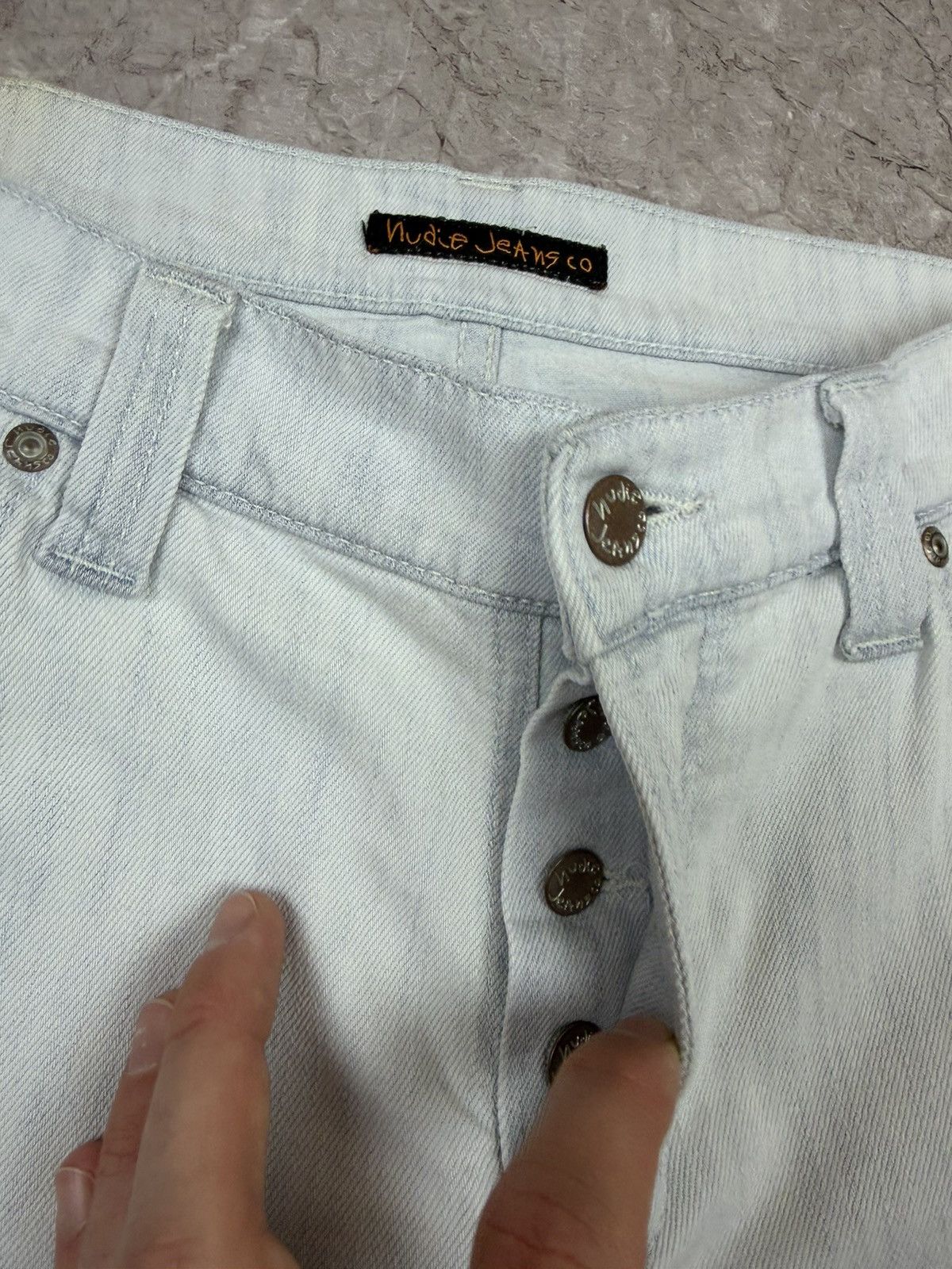 Nudie Jeans Nudie Jeans Co Slim Light Wash Denim - Made in Italy W34 L32 Size US 34 / EU 50 - 12 Thumbnail