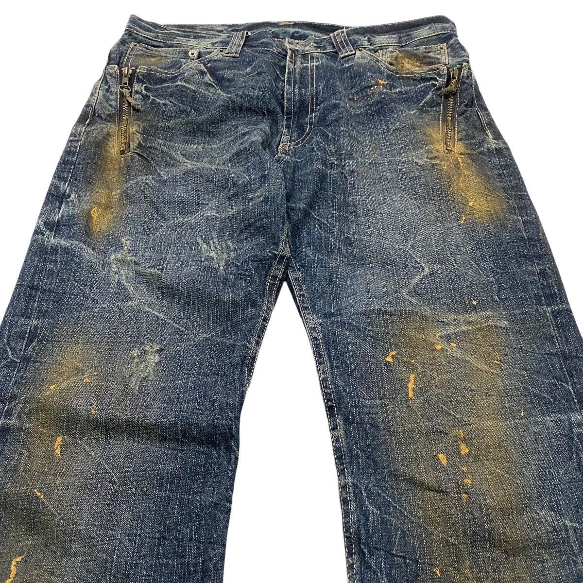 If Six Was Nine ☀️Nice design flare jeans multi zipper pocket Size US 34 / EU 50 - 4 Thumbnail
