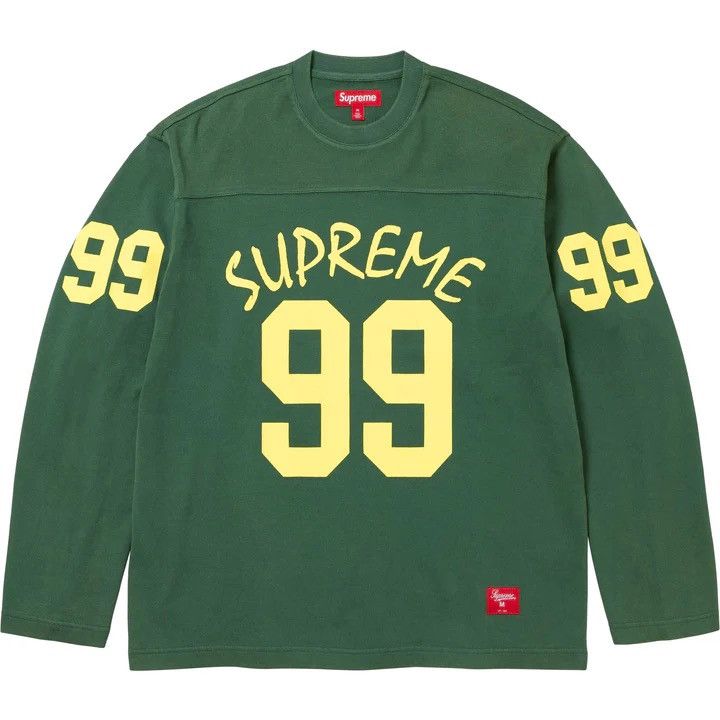 image of Supreme 99 L/s Football Top in Green, Men's (Size 2XL)