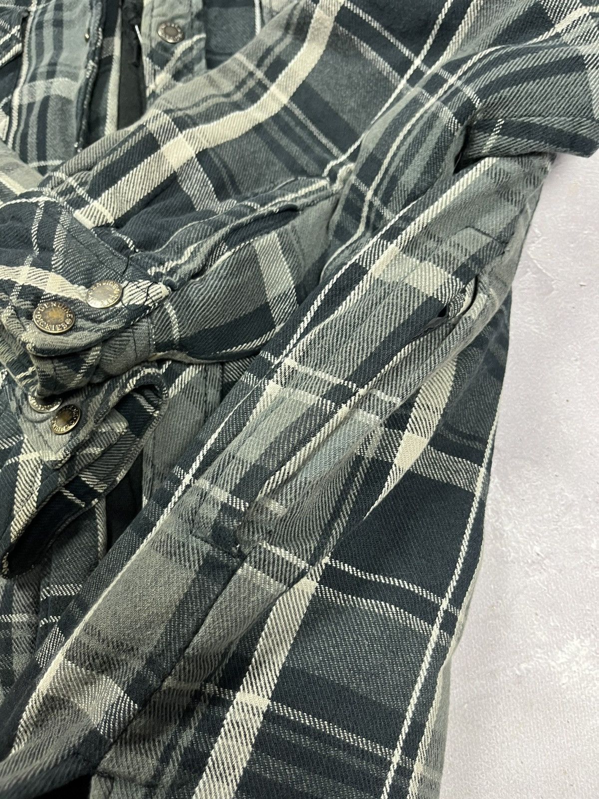Dickies Vintage Y2K Dickies Overshirt Zip Hooded Jacket Checkered Size US L / EU 52-54 / 3 - 10 Thumbnail