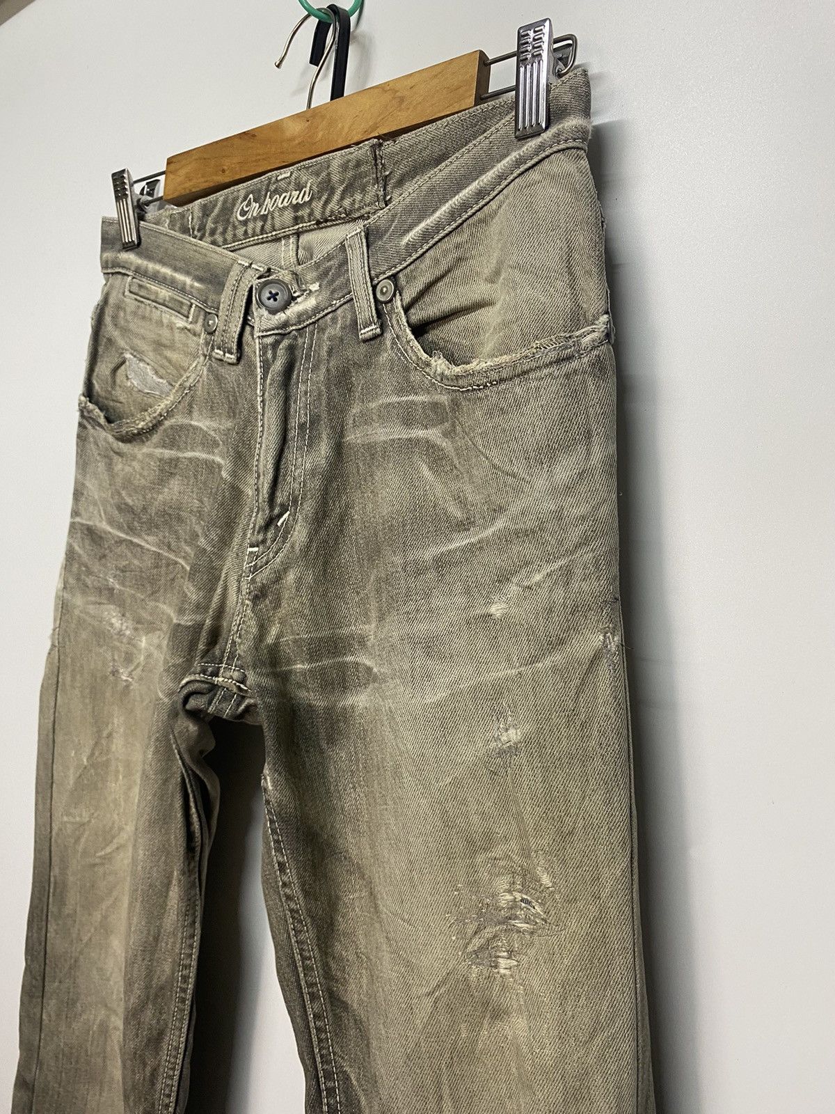 Japanese Brand Japanese Brand On Board Distressed Denim Jeans Size US 28 / EU 44 - 8 Thumbnail