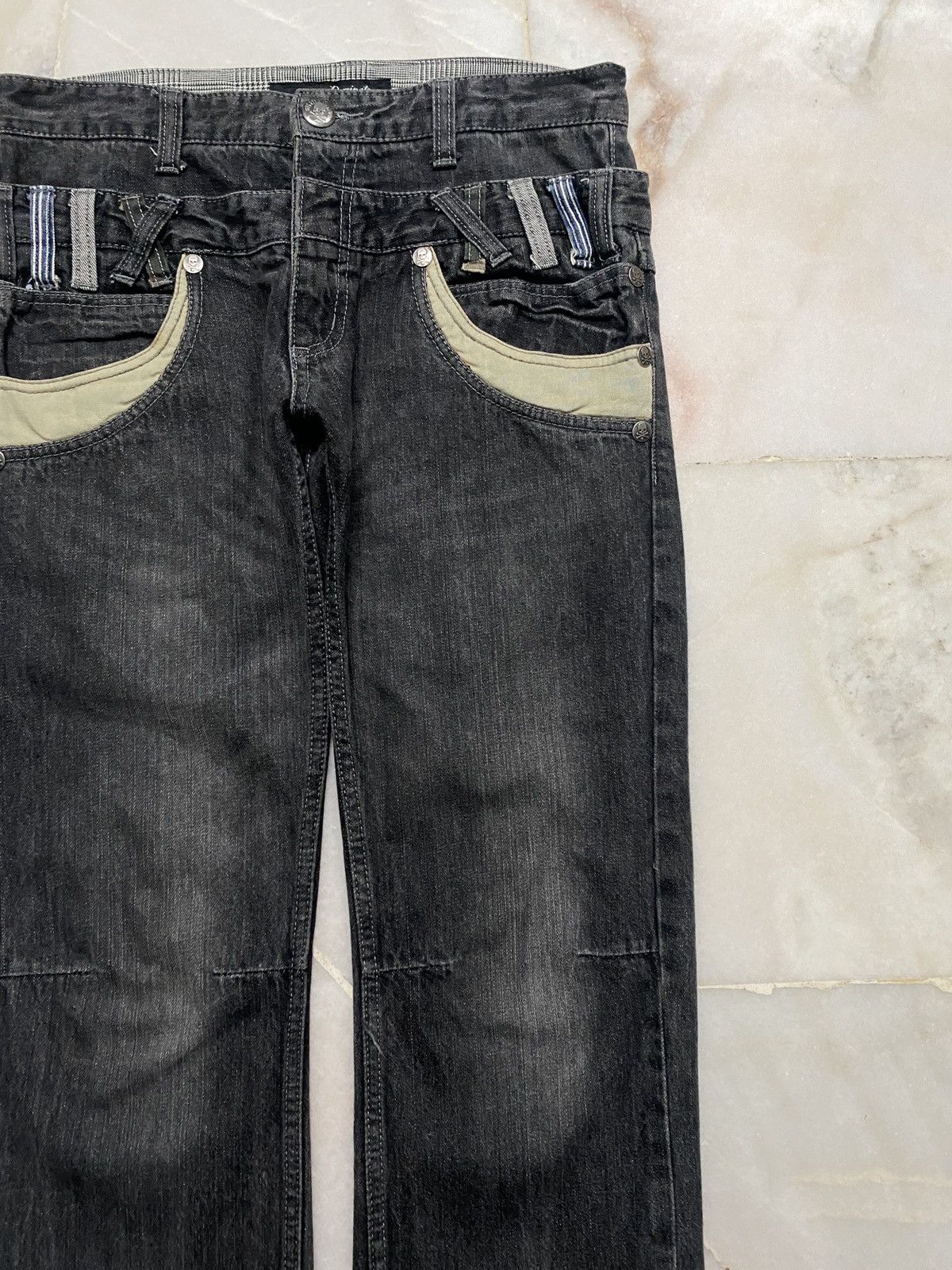 Hysteric Glamour Dominate Handcrafted Jeans Double Waist Stone Washed Style Size US 30 / EU 46 - 4 Thumbnail