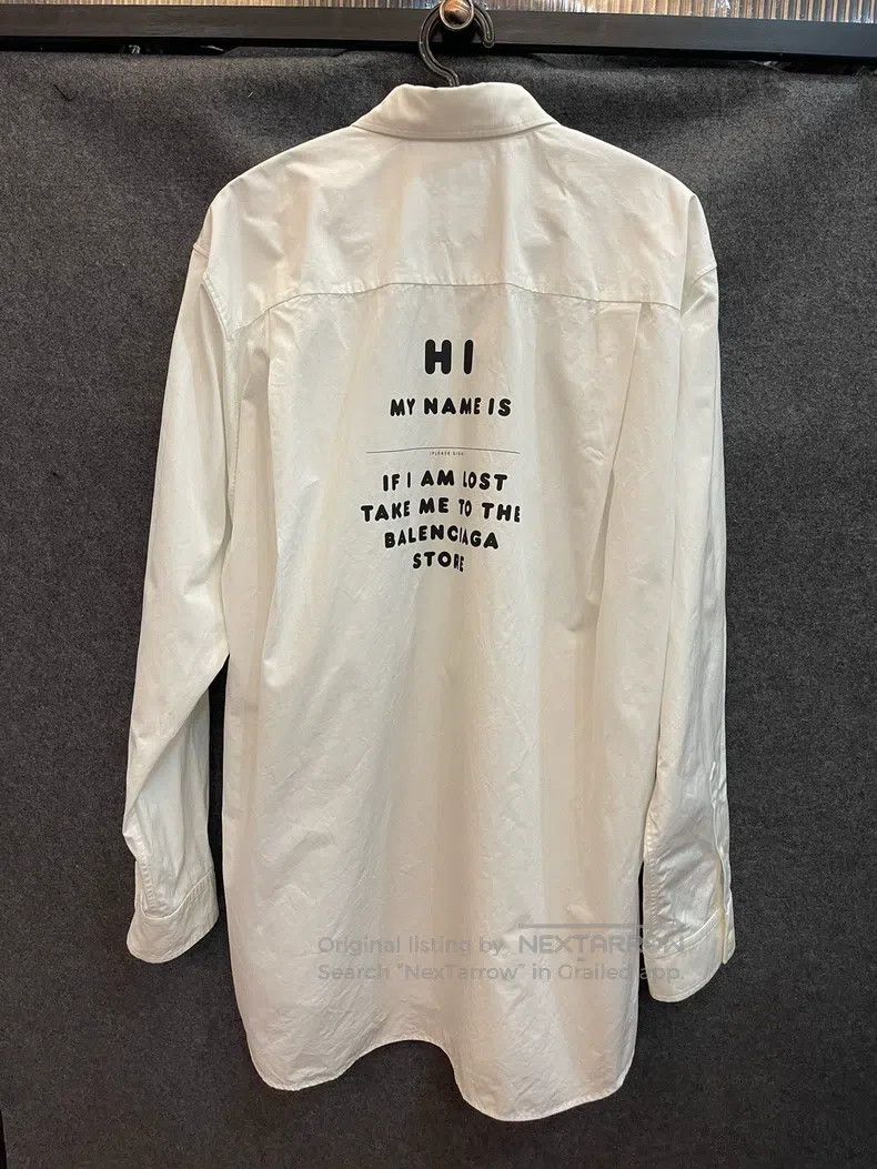 Balenciaga Balenciaga Shirt with Letter Logo on Back Size XS / US 0-2 / IT 36-38 - 2 Thumbnail