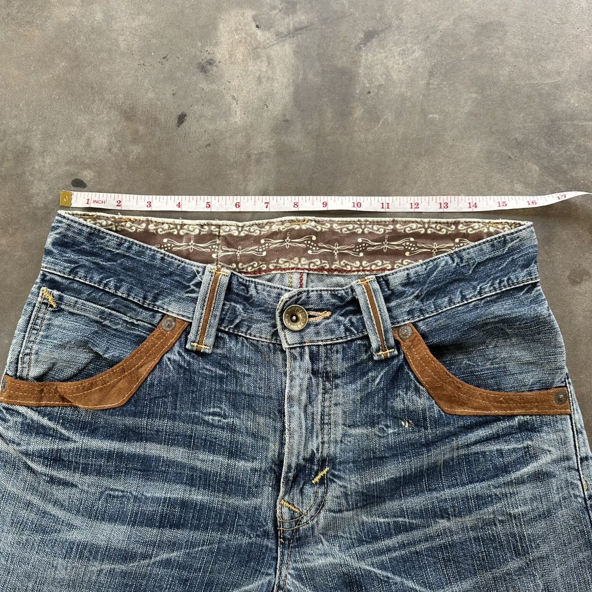Japanese Brand Vintage Edwin Distressed Faded Denim Jean Pant W32 Size US 32 / EU 48 - 8 Thumbnail