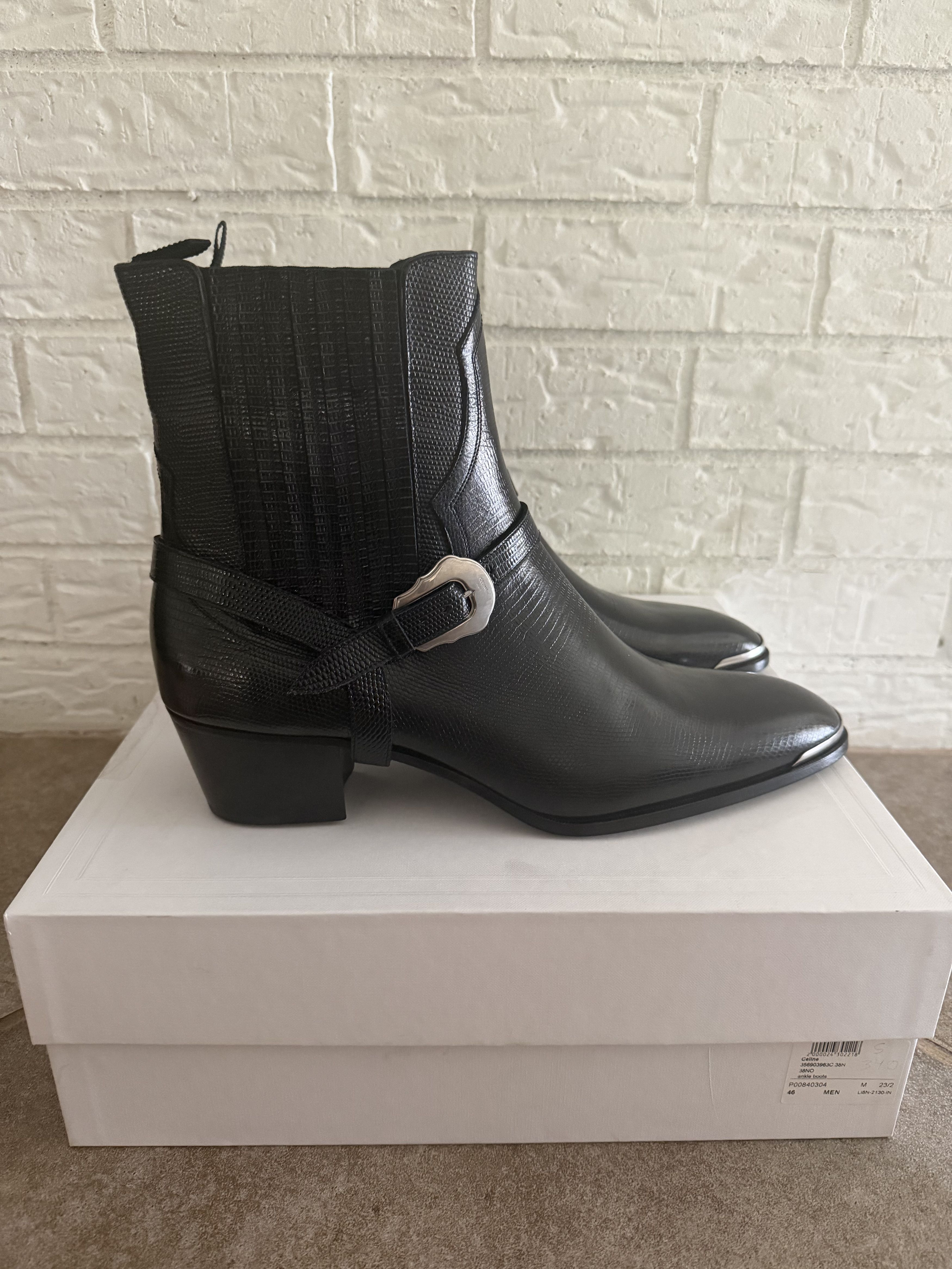 Celine × Hedi Slimane SOLD-SS19 Silver Jacno 60mm Boots 41 | Grailed