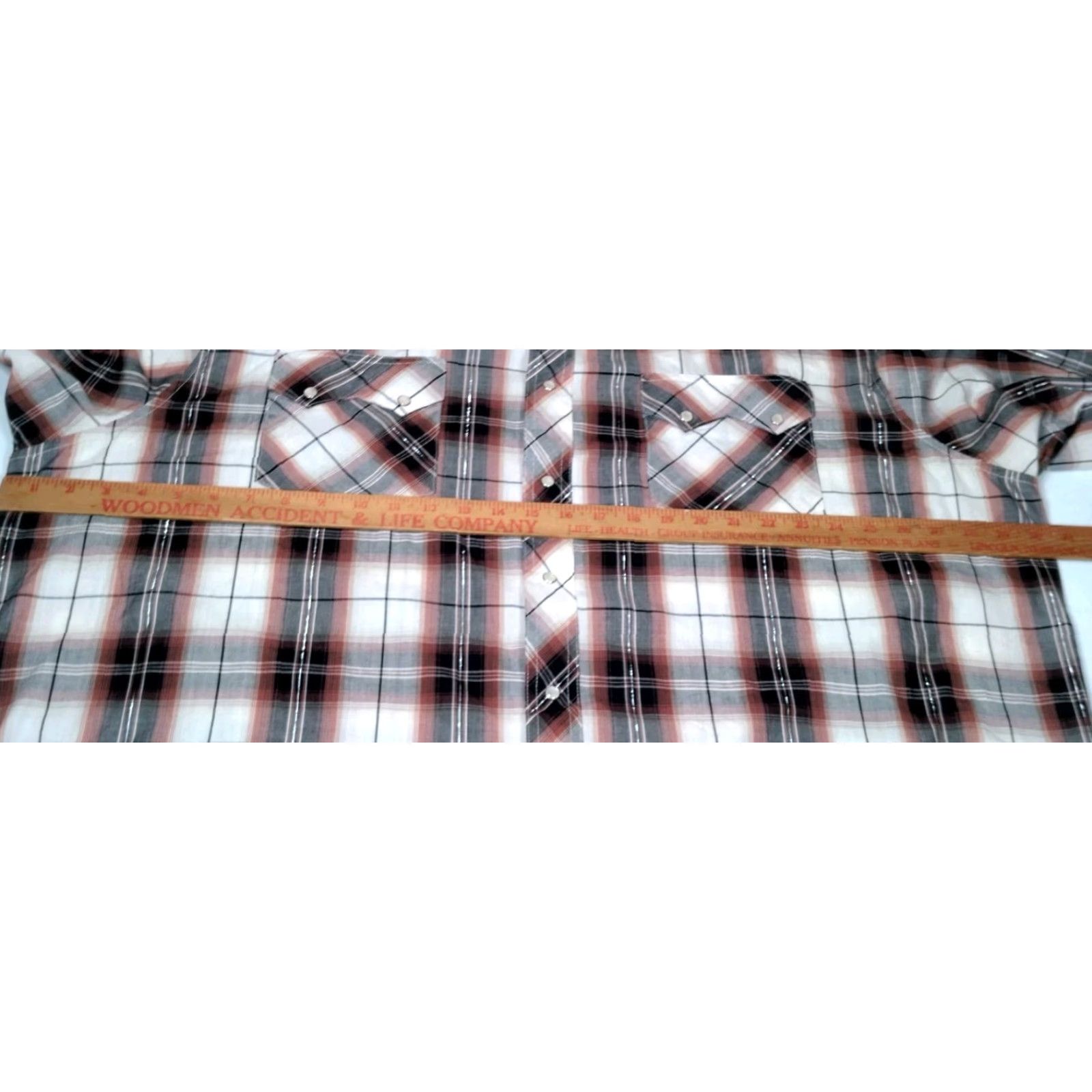Vintage VINTAGE Rustler Shirt Western Button-Up Plaid 3XL Men Brown Short Sleeve Pearl Snap Sawtooth Pockets Rodeo Cowboy Size US XXL / EU 58 / 5 - 5 Thumbnail