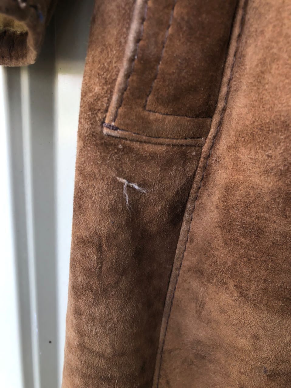 Leather Vintage Rotiny Faux Suede Fur Coat Made In Spain Size US M / EU 48-50 / 2 - 7 Thumbnail