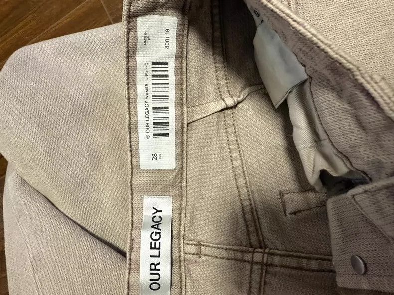 Our Legacy our legacy Colour-blocked chain embossed patch jeans Size US 28 / EU 44 - 3 Thumbnail