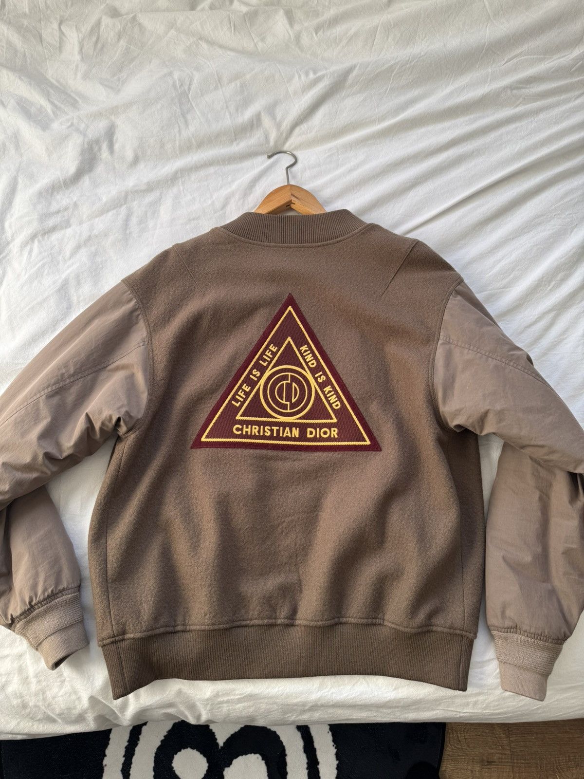 Dior Dior x Jack Kerouac Fall 22 Wool Patched Bomber Size US XXL / EU 58 / 5 - 14 Thumbnail