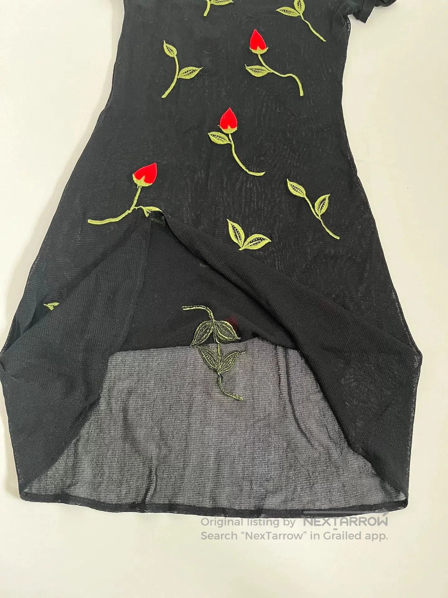 Vivienne Tam Vivienne Tam Embroidered Floral Mesh Dress. Size S / US 4 / IT 40 - 6 Thumbnail