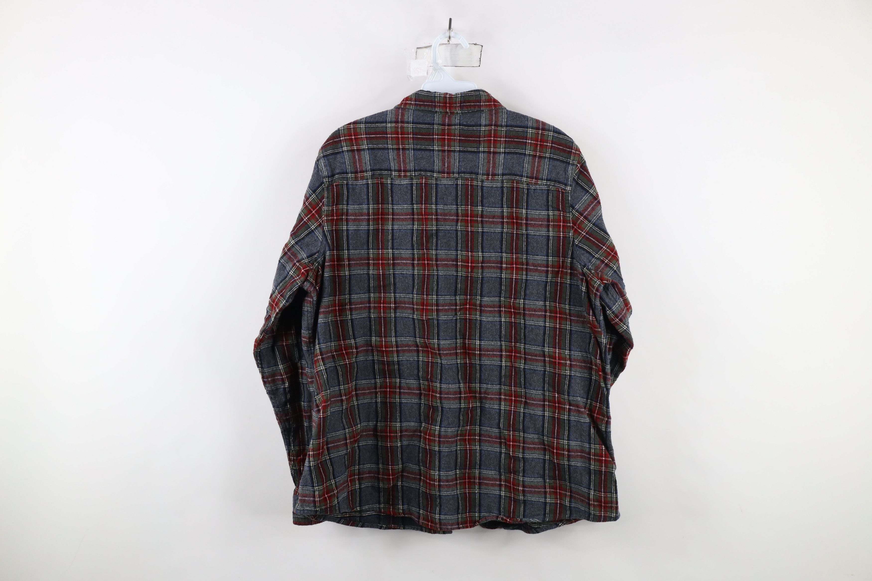 L.L. Bean Vintage LL Bean Fit Flannel Collared Button Shirt Plaid Size XL / US 12-14 / IT 48-50 - 8 Thumbnail