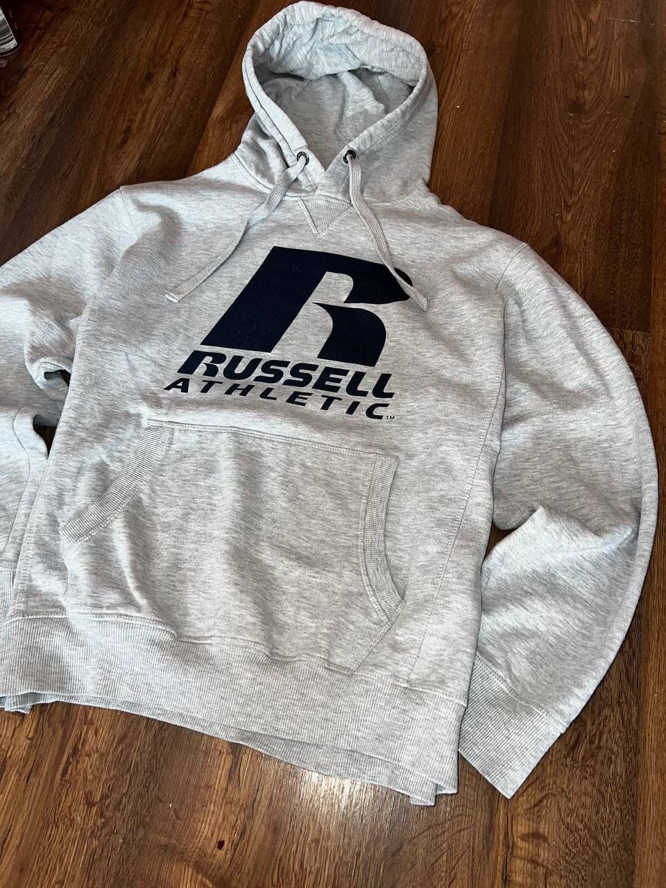 Russell Athletic × Vintage 90s Russell Athletic Boxy Fit Blank Hoodie BIG LOGO 🔥 Size US L / EU 52-54 / 3 - 3 Thumbnail