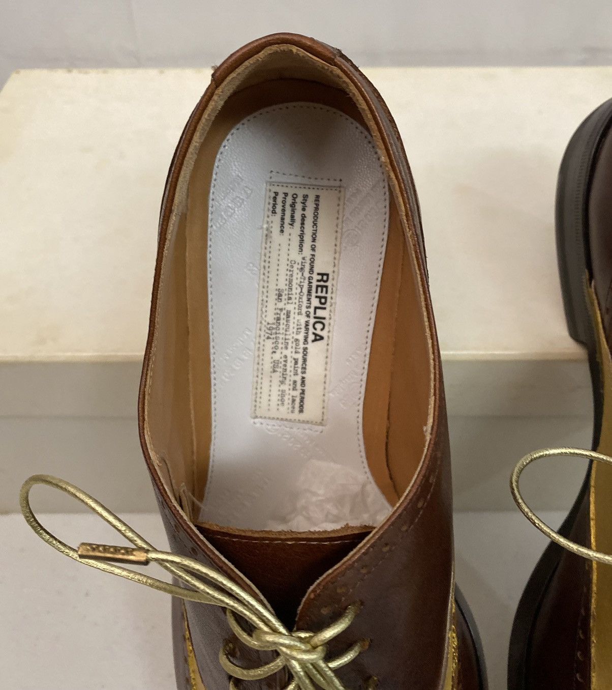 Maison Margiela Maison Margiela 22 🇮🇹 70’s San Fran Ceremony Wingtip Reps New Size US 9 / EU 42 - 2 Thumbnail