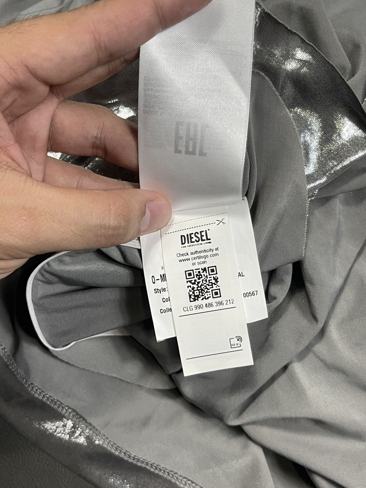 Diesel Diesel Draped Midi Skirt With Foil Coating Size 30" / US 8 / IT 44 - 12 Thumbnail