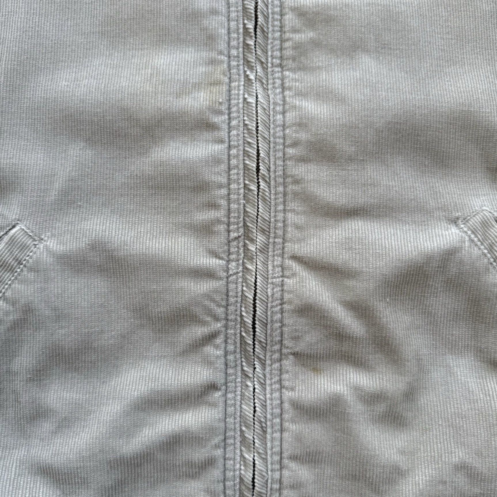 Quiksilver VINTAGE Quiksilver Jacket Small Gray Khaki Corduroy Full Zip J97 Size US S / EU 44-46 / 1 - 4 Thumbnail