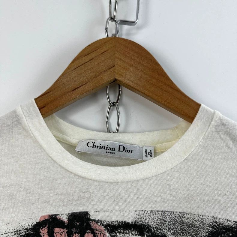 Dior Dior White printed T-shirt Size S / US 4 / IT 40 - 4 Thumbnail