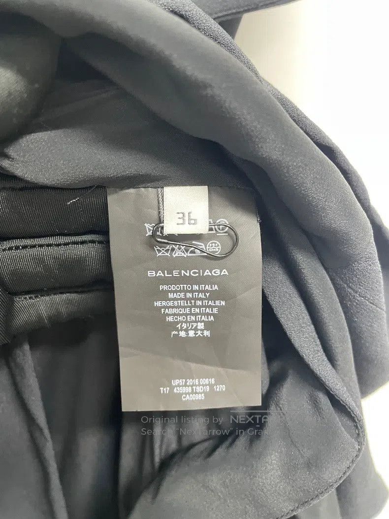 Balenciaga Balenciaga Ruffled Hem Top, Black, Size 36 Size XS / US 0-2 / IT 36-38 - 5 Thumbnail
