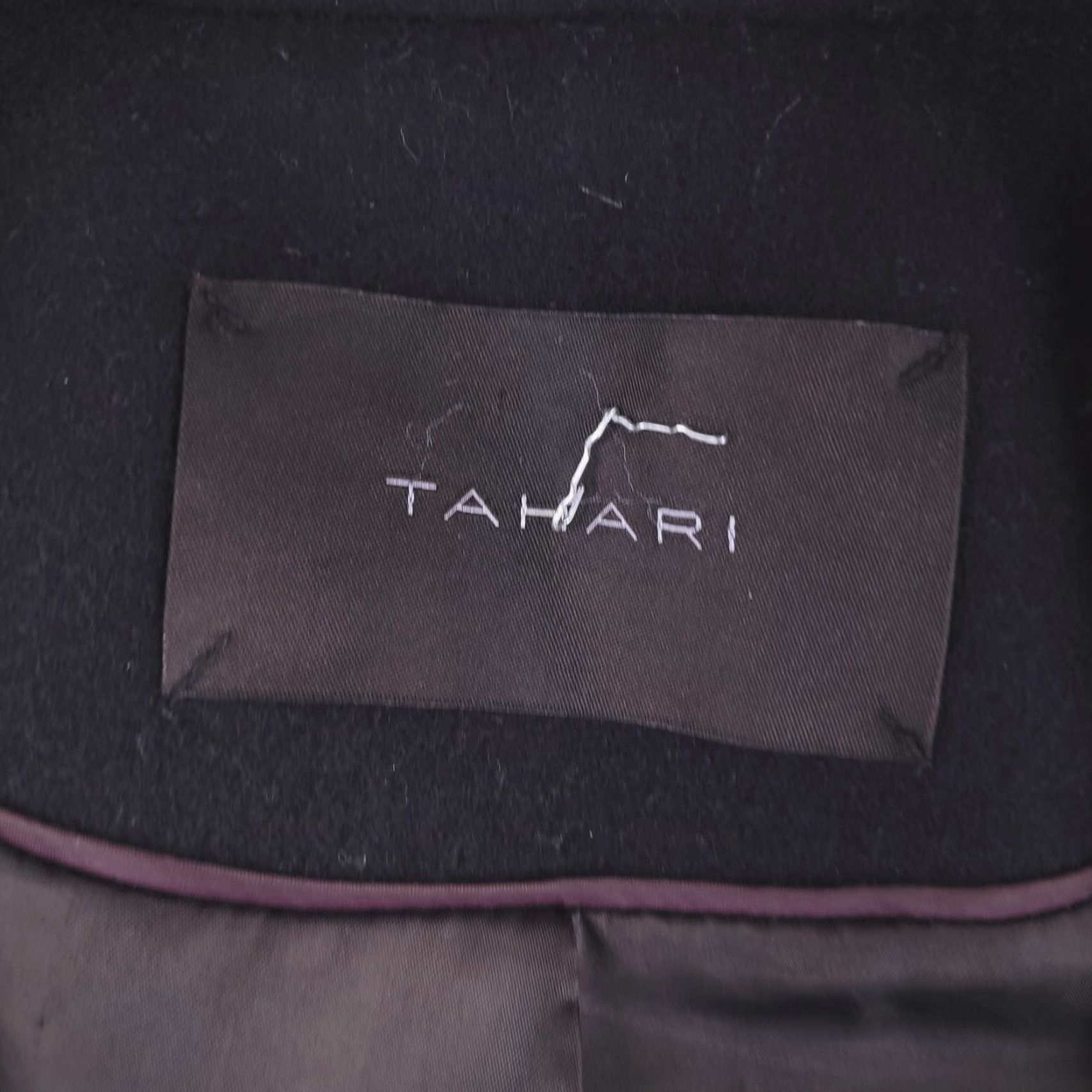 Vintage Tahari Coat Womens XS Black Wool Overcoat CLEAN Size XS / US 0-2 / IT 36-38 - 4 Thumbnail