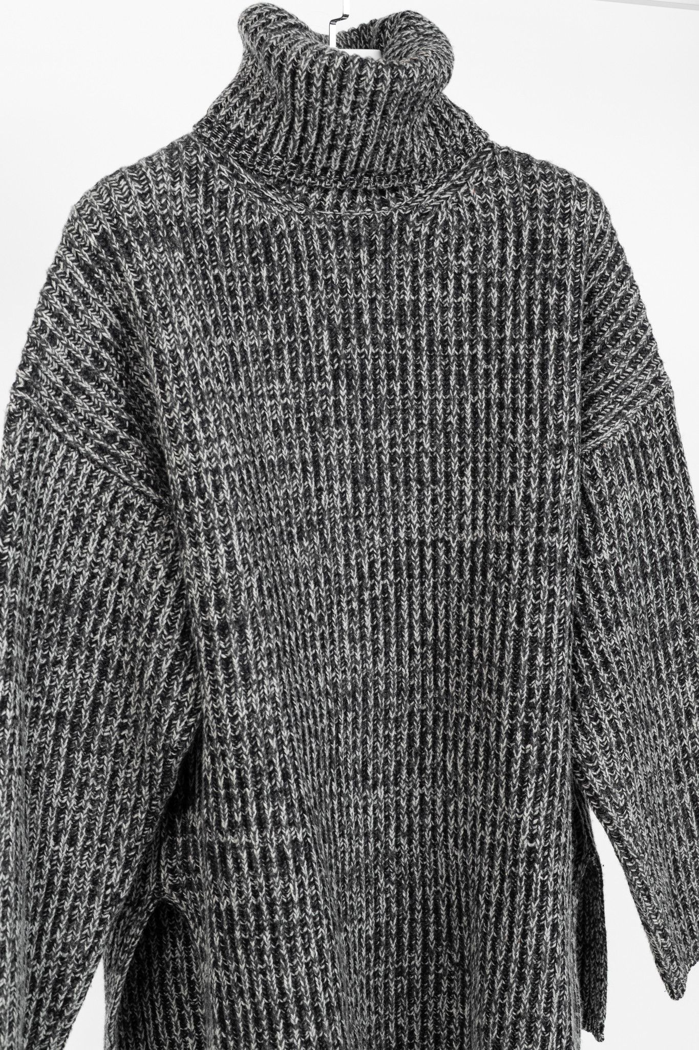 Acne Studios Acne Studios Grey Wool Ribbed Turtleneck Sweater Size S / US 4 / IT 40 - 3 Thumbnail
